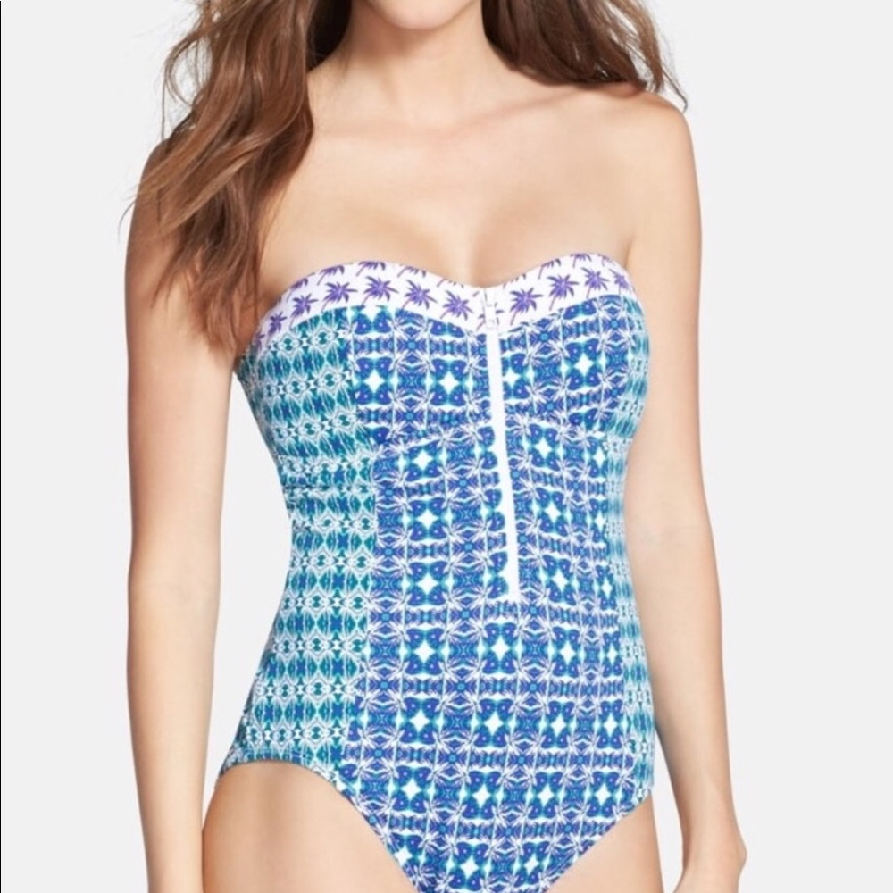 NWOT Tommy Bahama blues zip front suit  sz. 14